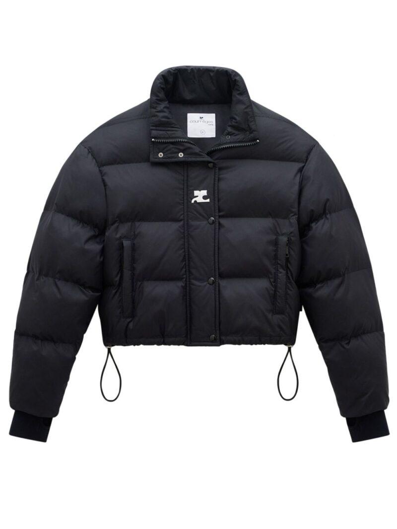 Courrèges  logo-print high-neck puffer jacket
