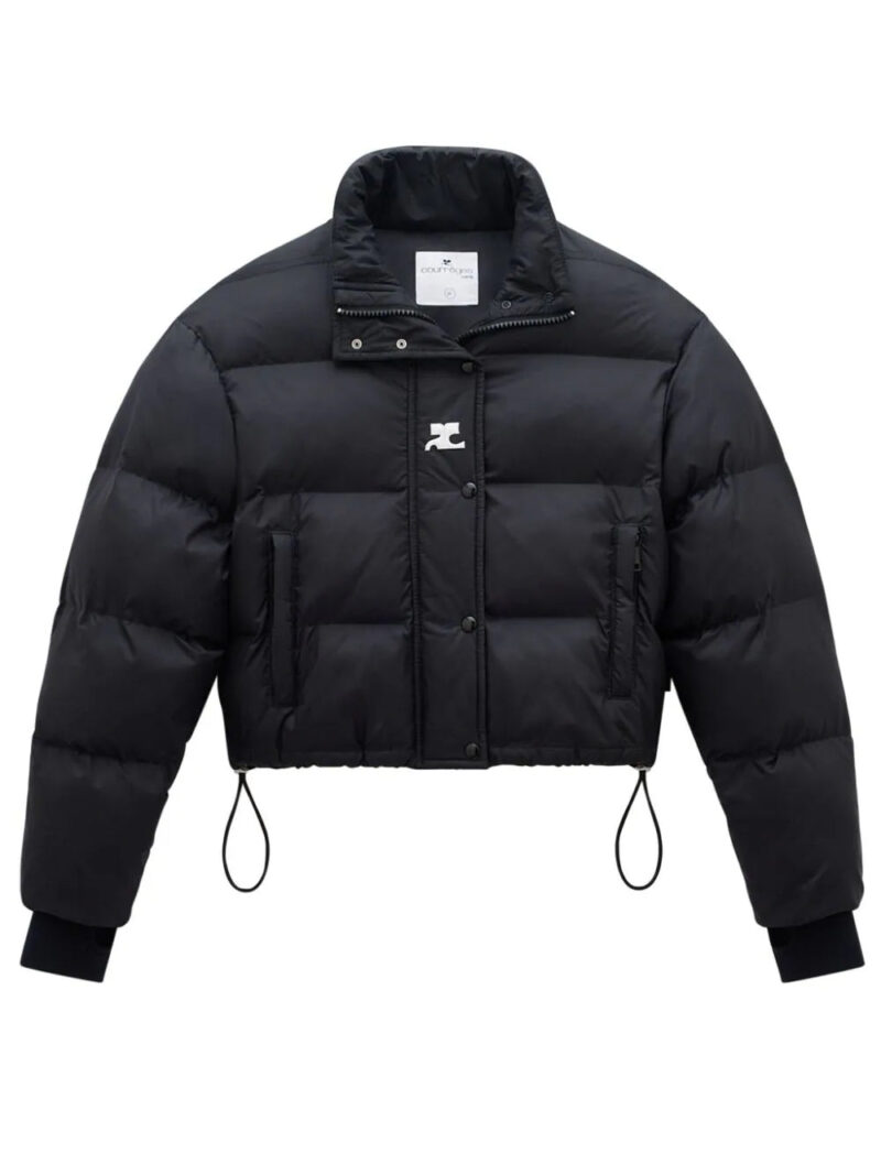 Courrèges  logo-print high-neck puffer jacket