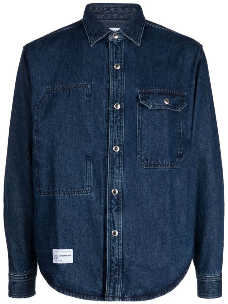 CHOCOOLATE  button-up denim shirt