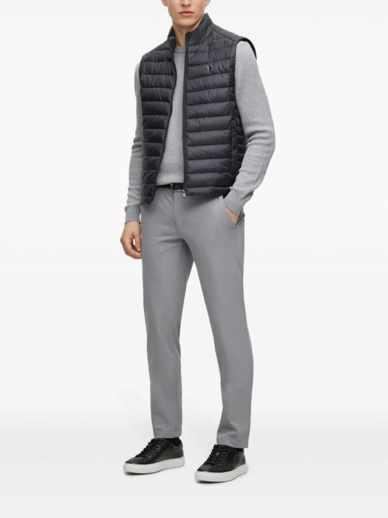 BOSS  logo-print quilted gilet