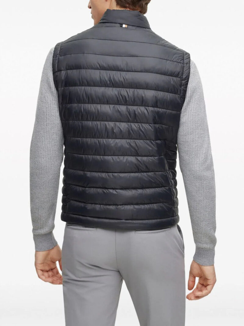 BOSS  logo-print quilted gilet