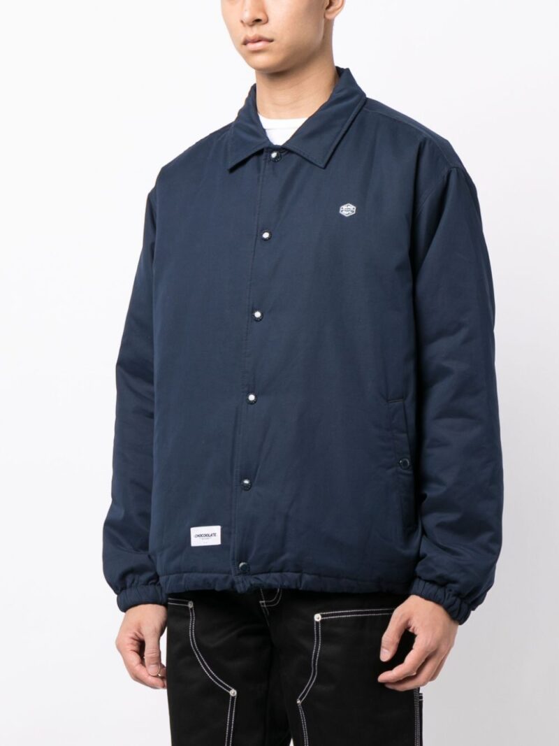 CHOCOOLATE logo-appliqué bomber jacket