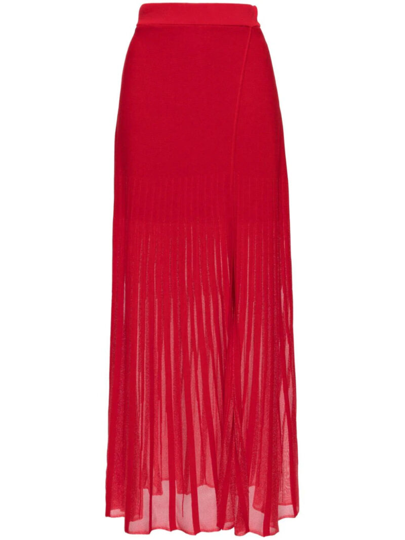 Claudie Pierlot  metallic knitted maxi skirt