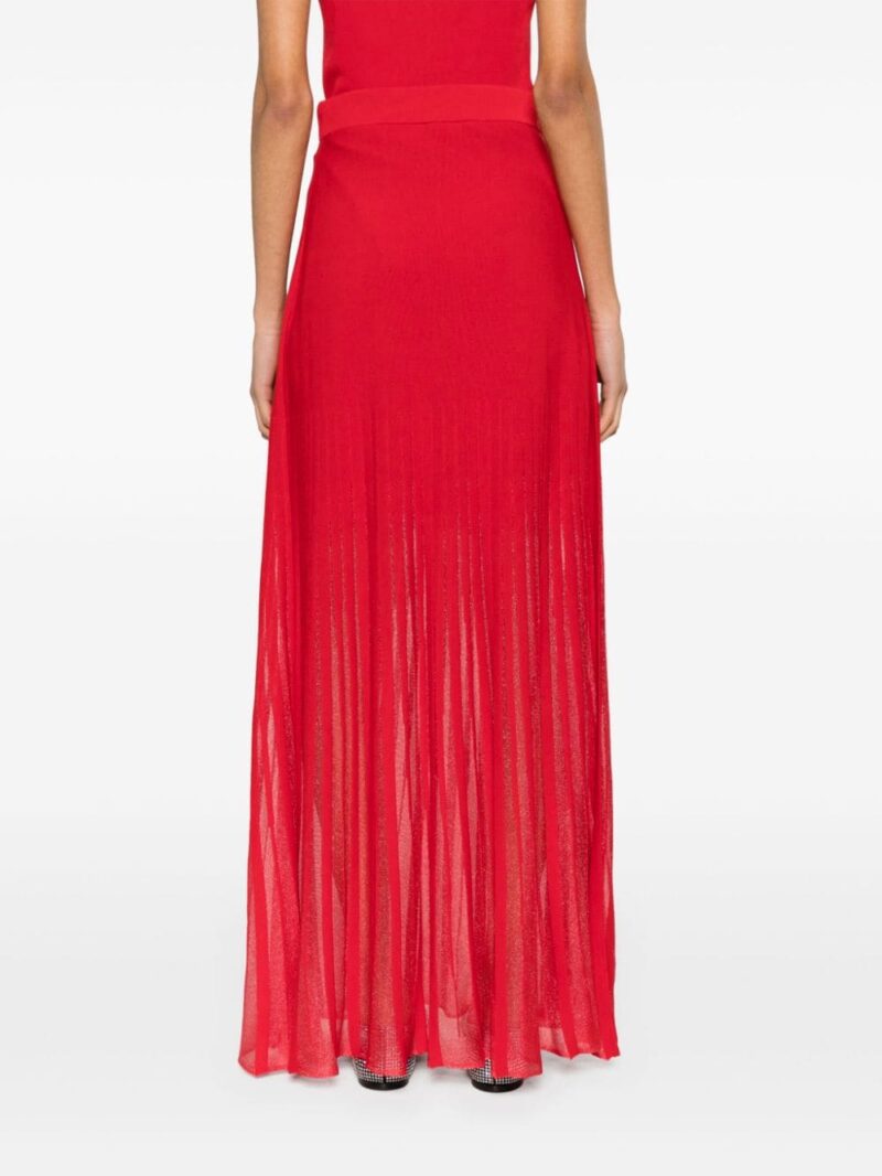 Claudie Pierlot metallic knitted maxi skirt