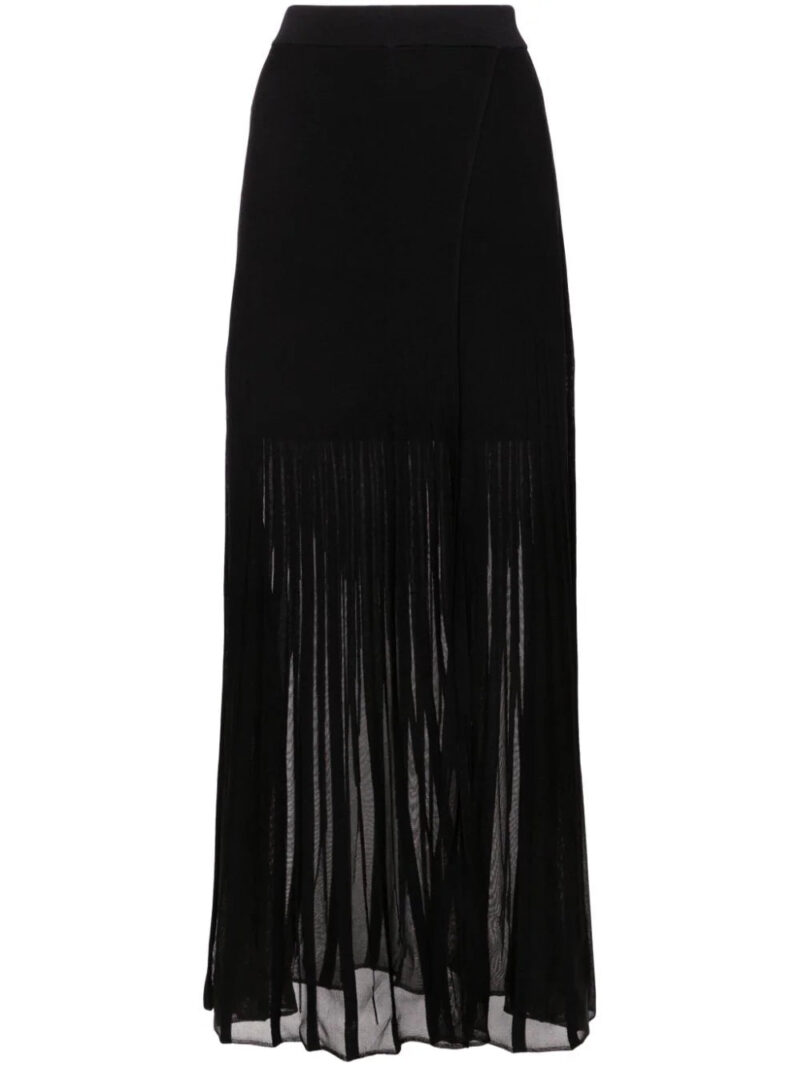 Claudie Pierlot  mid-rise ribbed maxi skirt