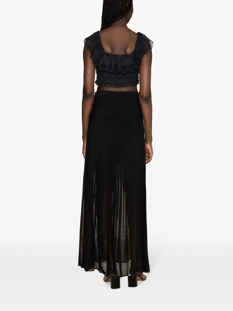 Claudie Pierlot  mid-rise ribbed maxi skirt
