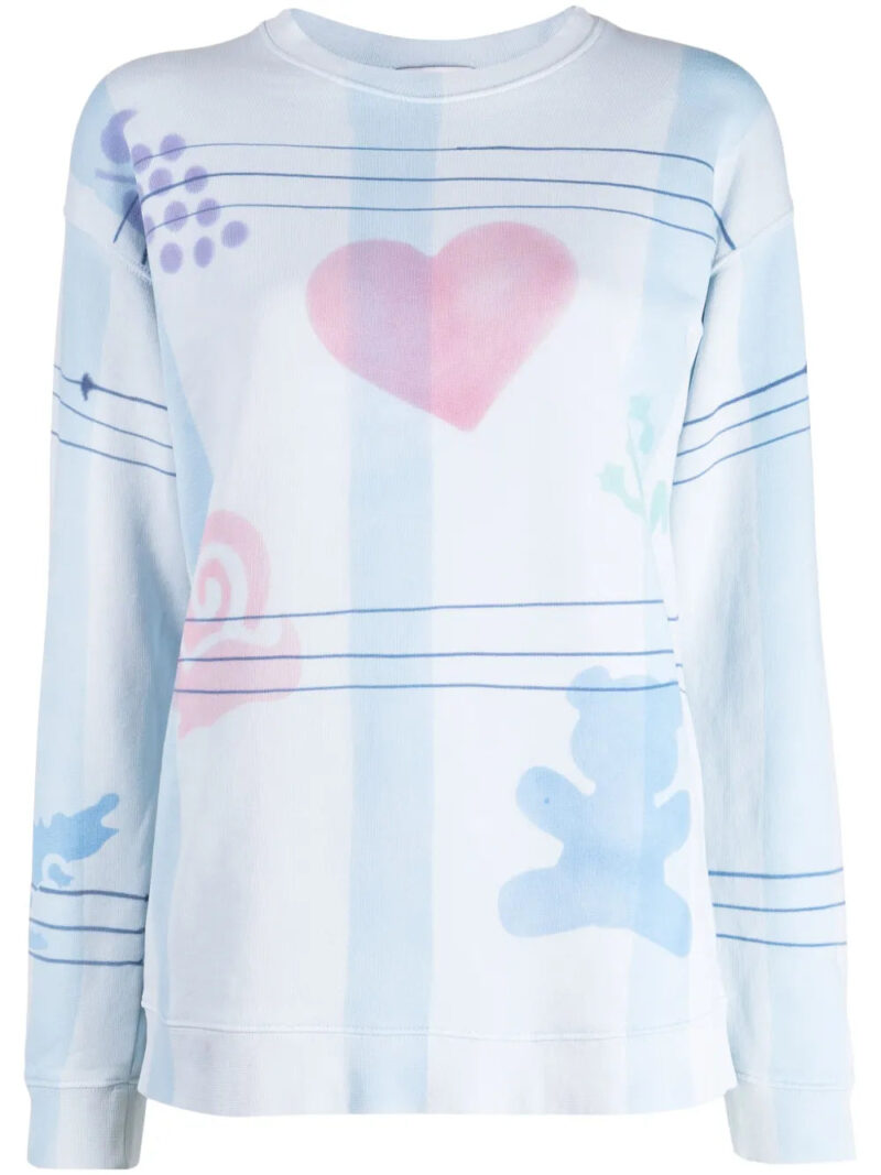 Collina Strada  graphic-print cotton sweatshirt