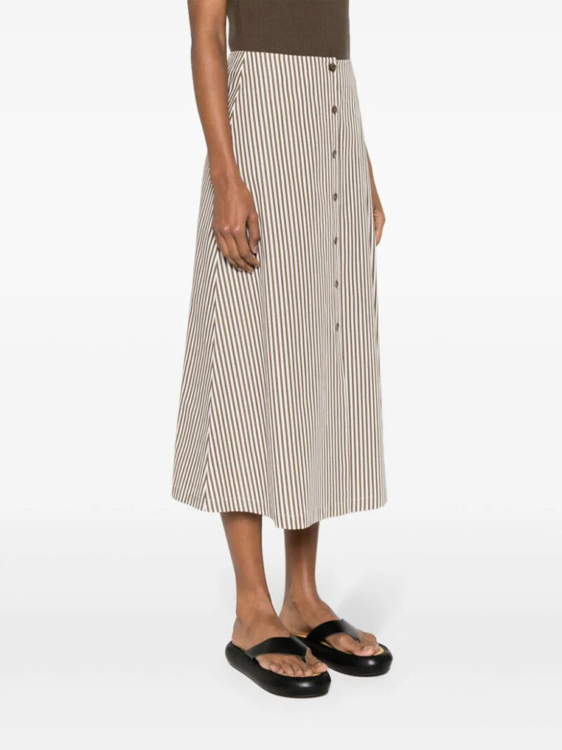 Claudie Pierlot  striped A-line midi skirt