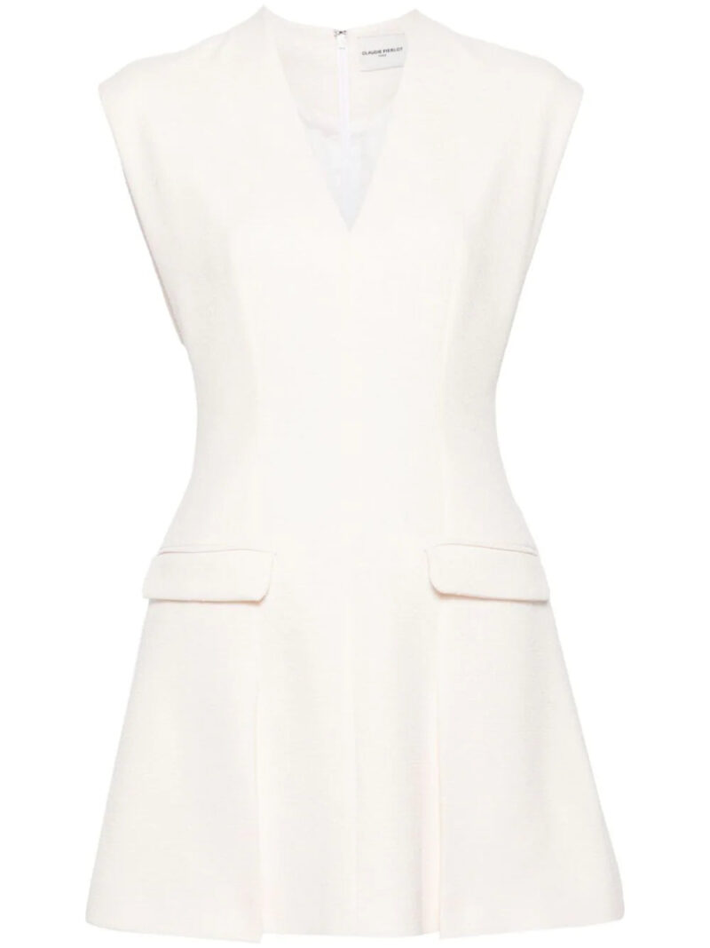 Claudie Pierlot  bouclé pleated minidress