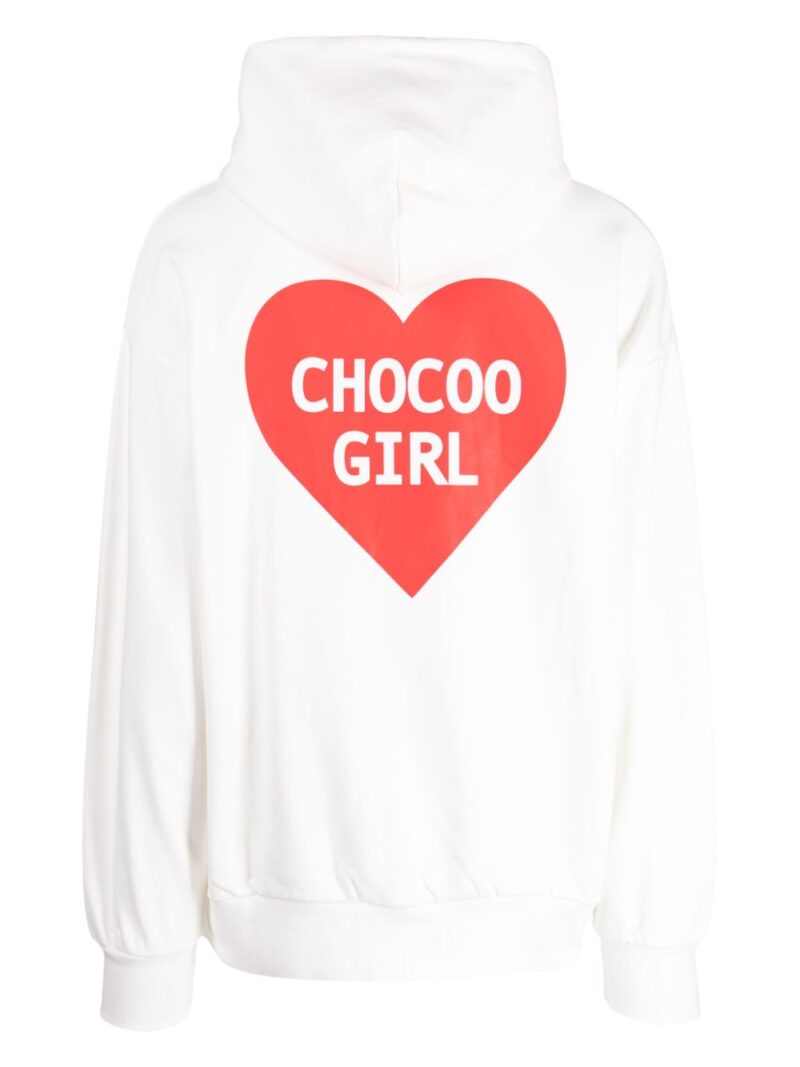 CHOCOOLATE  logo-print cotton hoodie