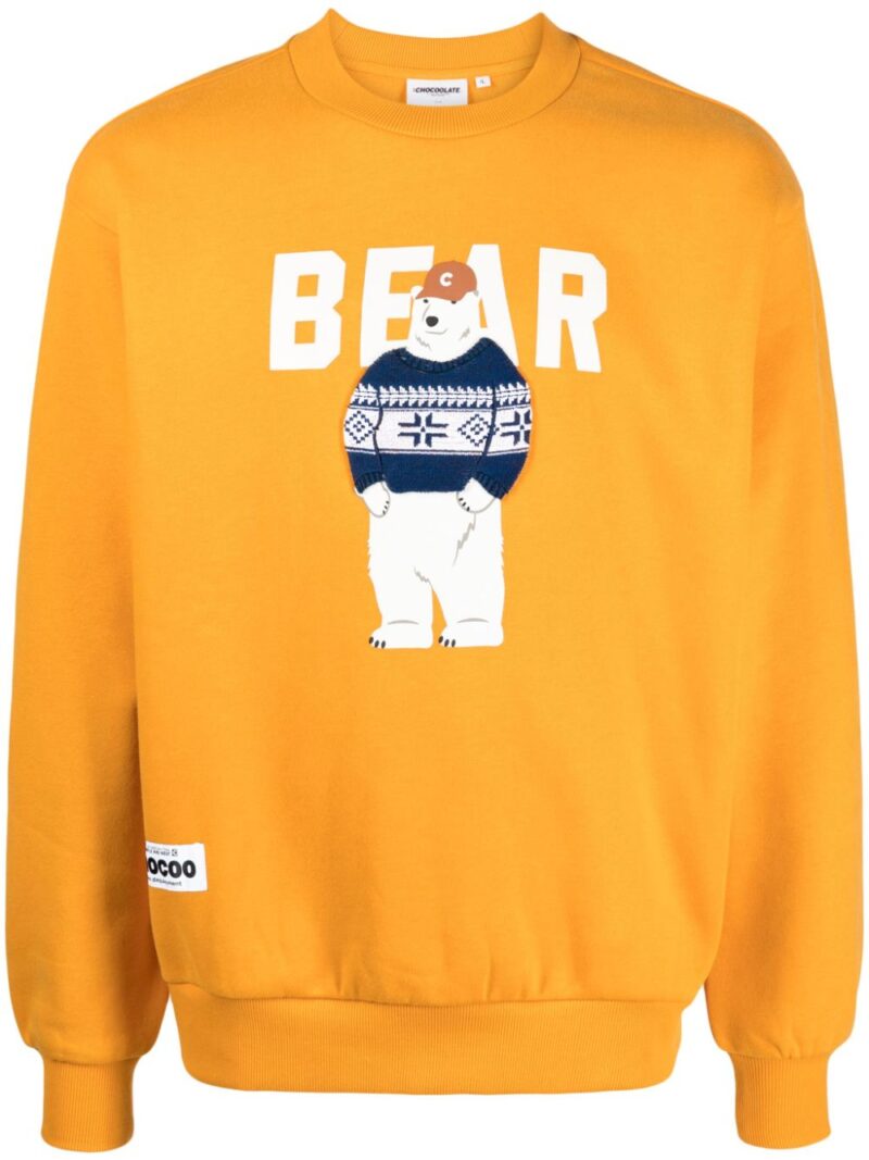 CHOCOOLATE  bear-print sweatshirt