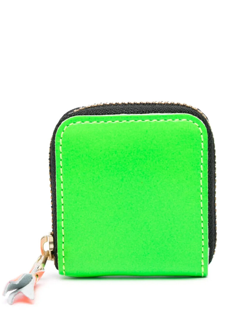Comme Des Garçons Wallet  Super Fluo Group leather wallet