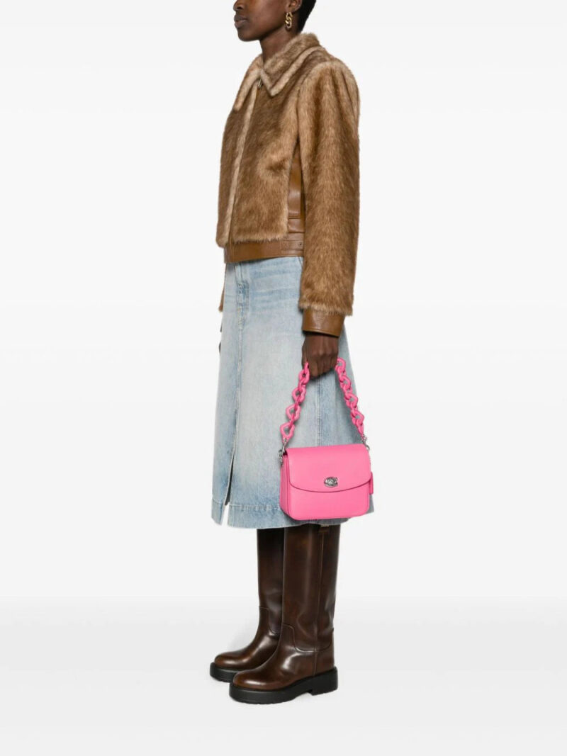 Coach  logo-plaque leather shoulder bag