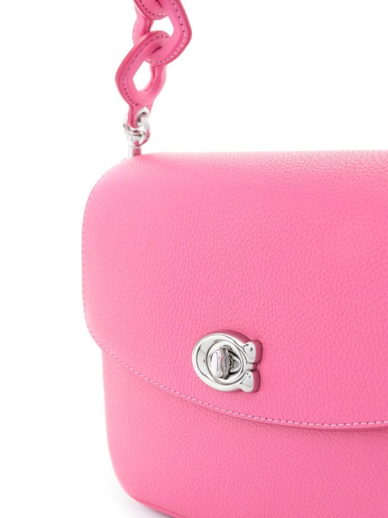 Coach  logo-plaque leather shoulder bag