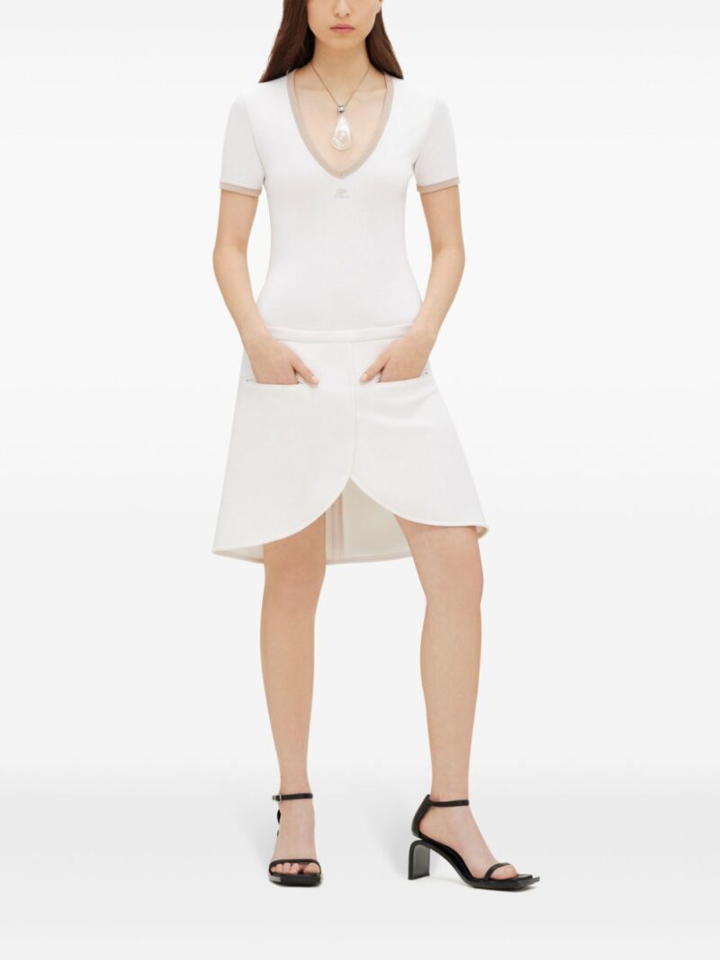 Courrèges  Ellipse asymmetric miniskirt