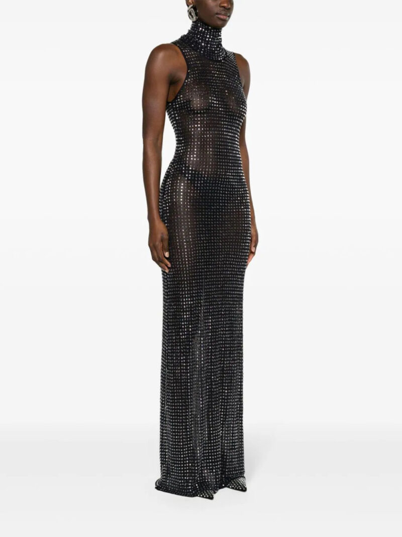 Christopher Esber Cristalla roll-neck gown
