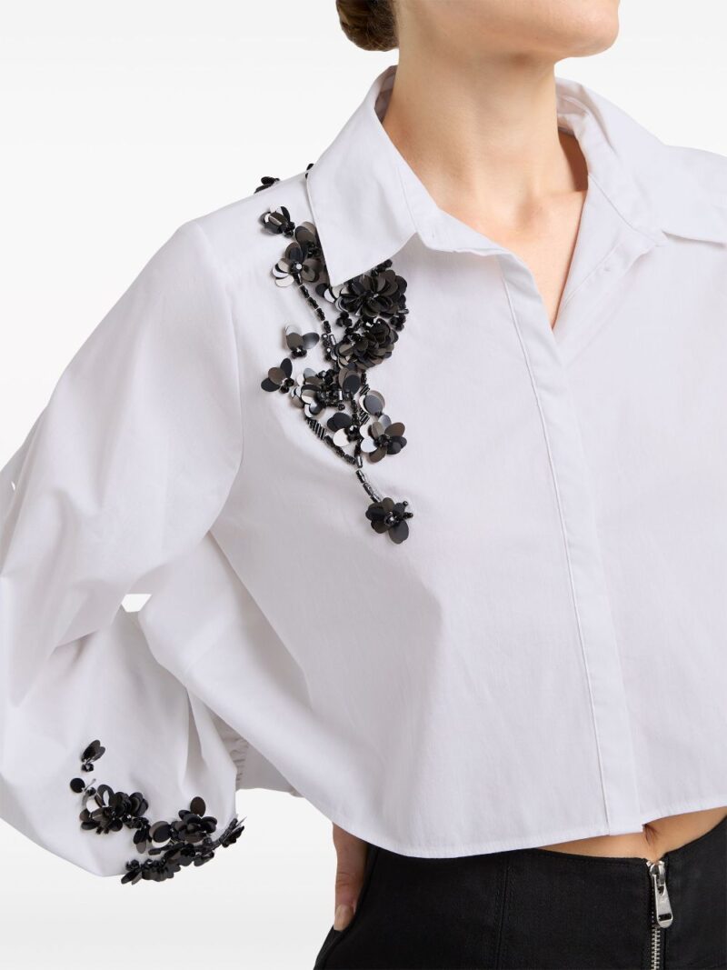 Cinq A Sept  Selina cropped shirt