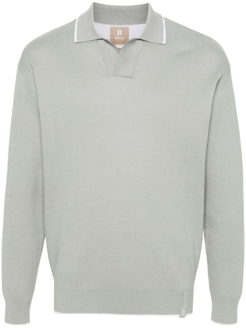 Boggi Milano  knitted polo shirt