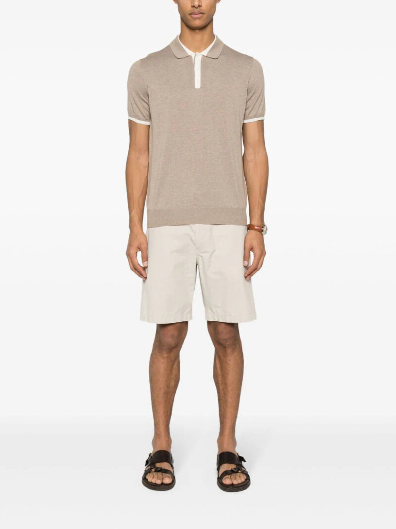 Corneliani contrasting-trim polo shirt