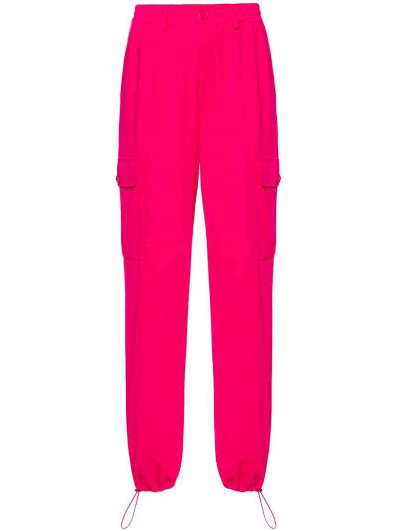 TWINSET  straight-leg crepe cargo trousers