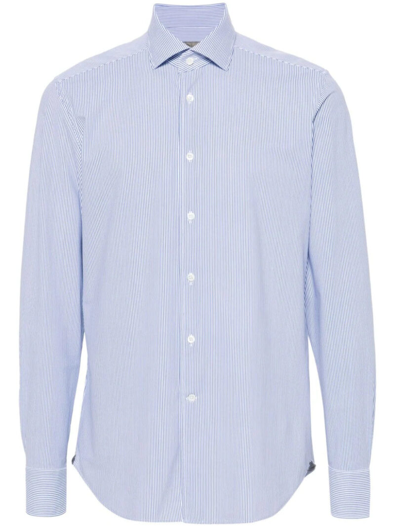 Corneliani  striped poplin shirt