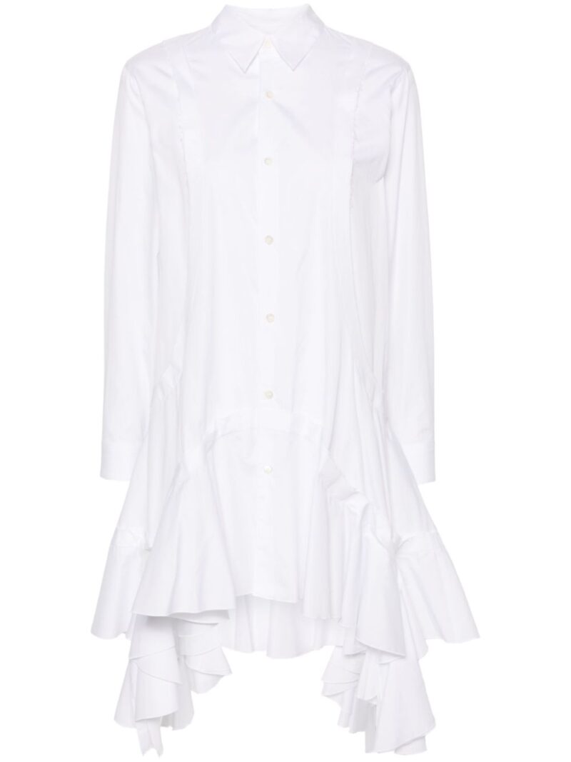 Comme Des Garçons Comme Des Garçons  ruffled shirt minidress