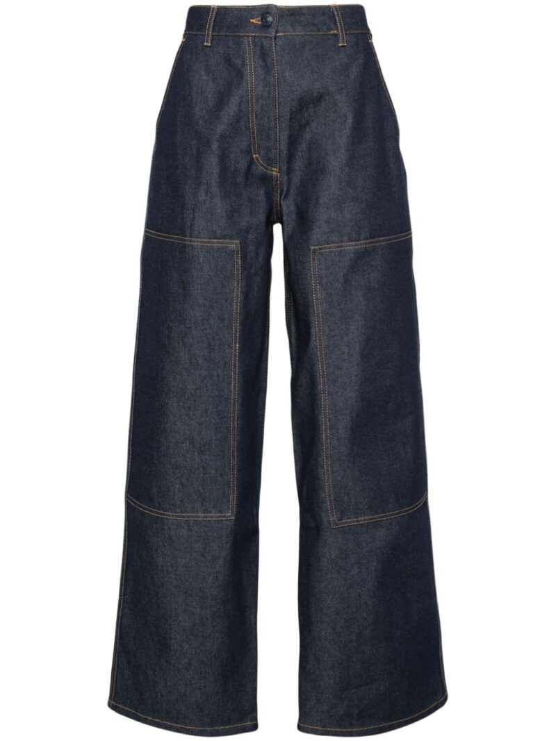 Cecilie Bahnsen  Virginia high-rise wide-leg jeans
