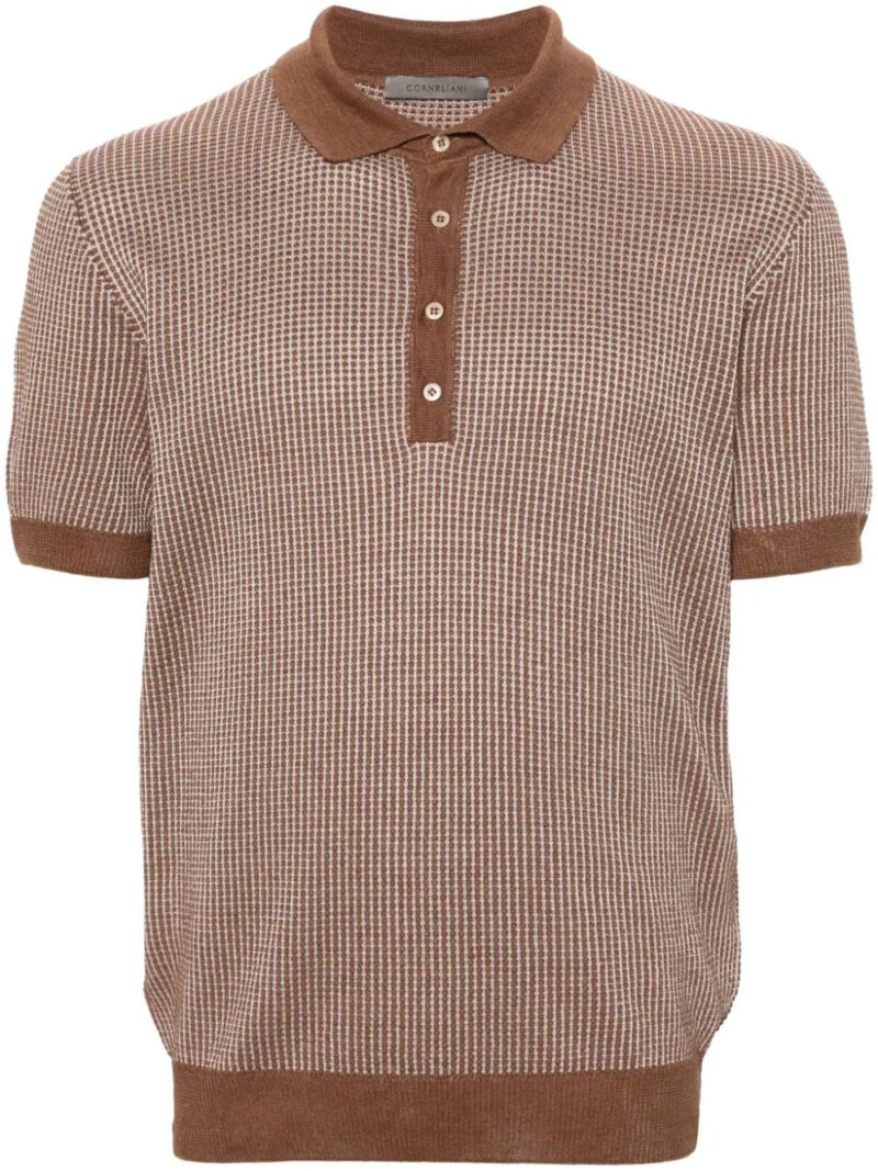 Corneliani  short-sleeve knitted polo shirt