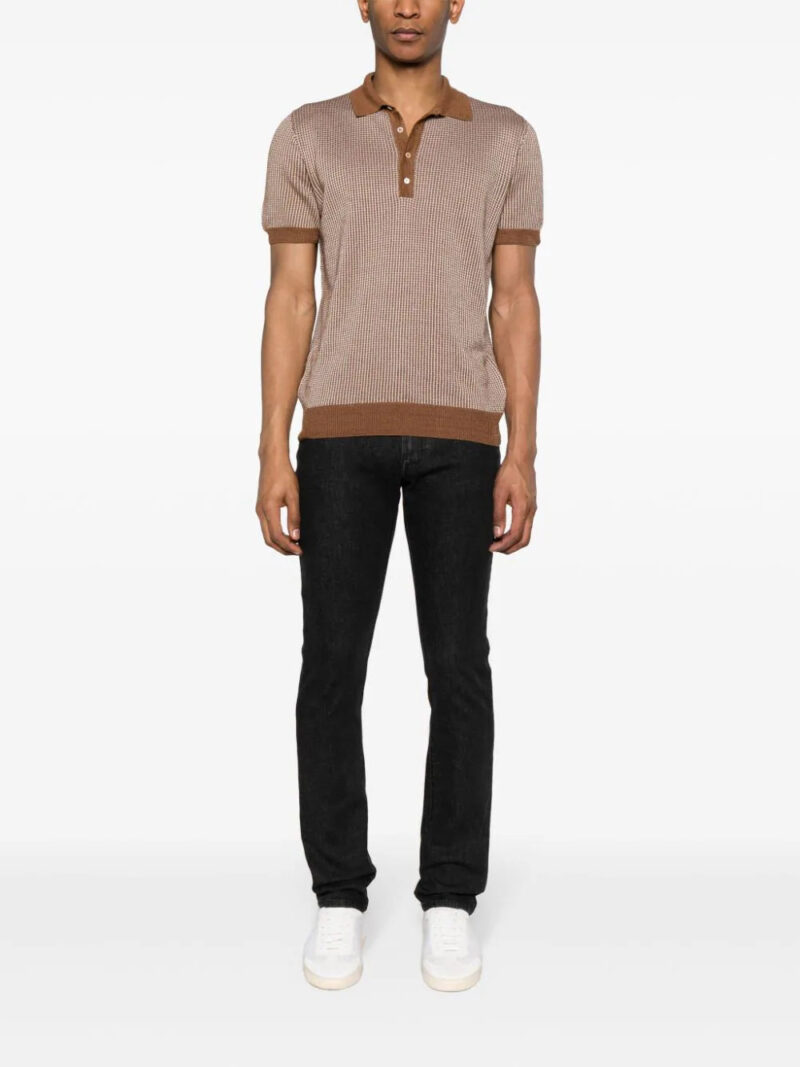 Corneliani  short-sleeve knitted polo shirt