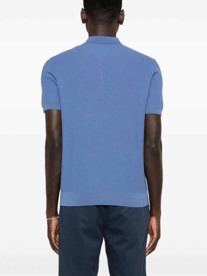 Corneliani half-zip cotton polo shirt
