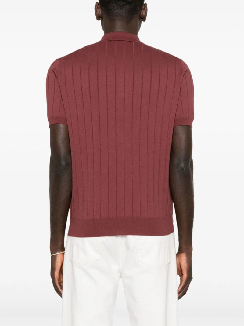 Corneliani  button-up cotton polo shirt