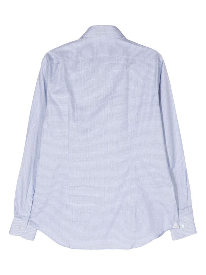 Corneliani  geometric-jacquard cotton shirt