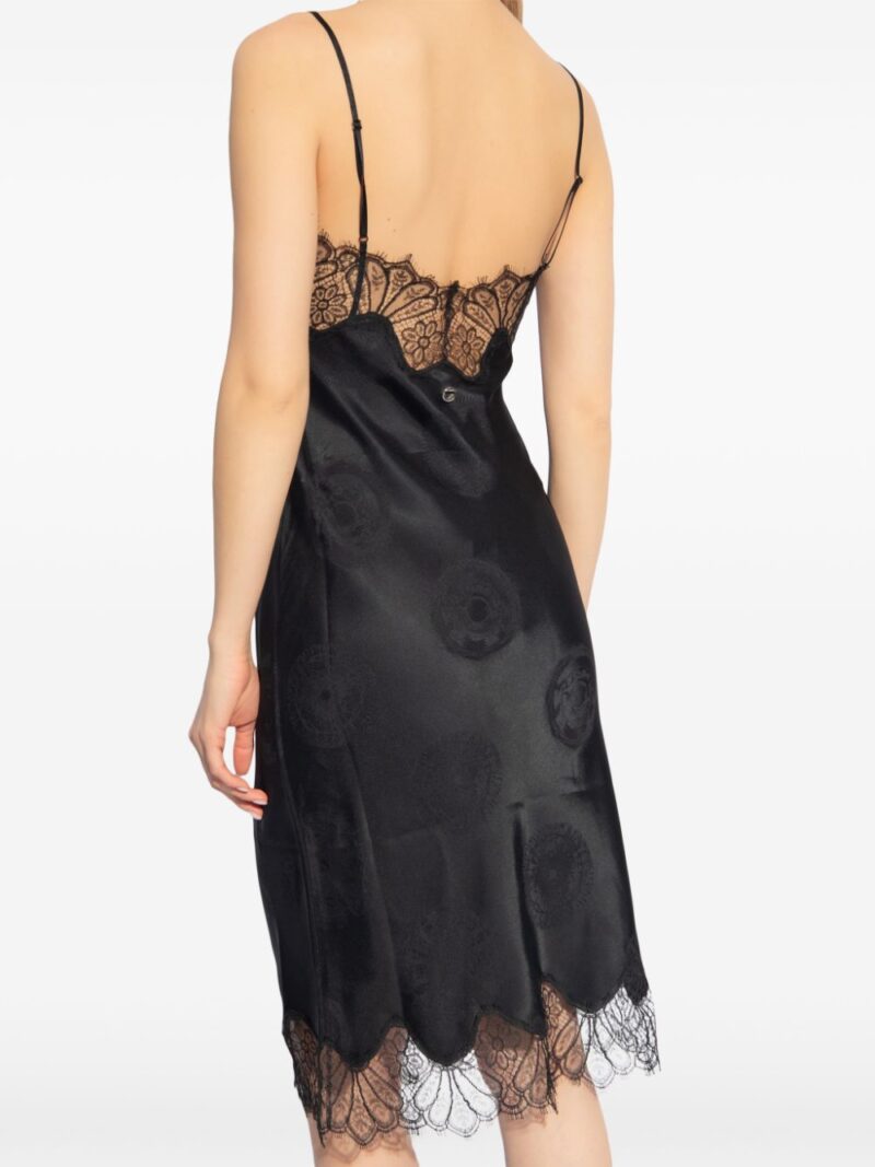 Coperni lace-trimmed silk dress