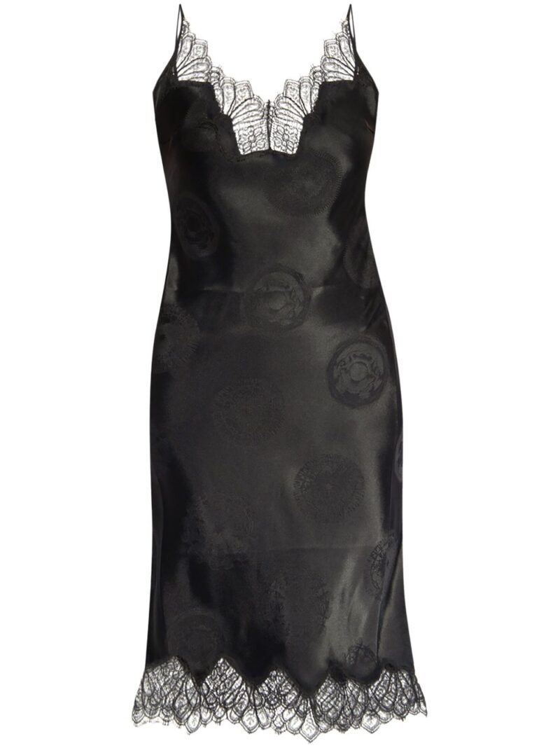 Coperni  lace-trimmed silk dress