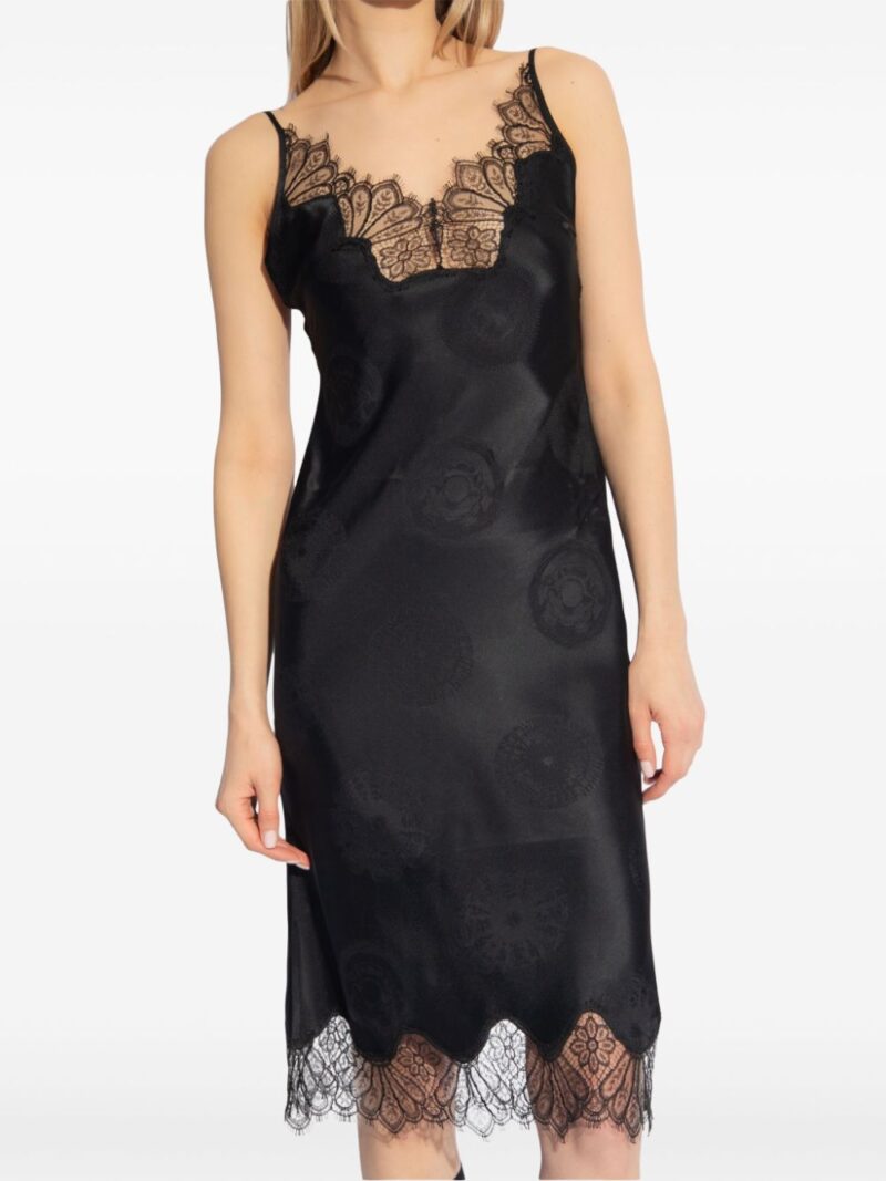 Coperni lace-trimmed silk dress
