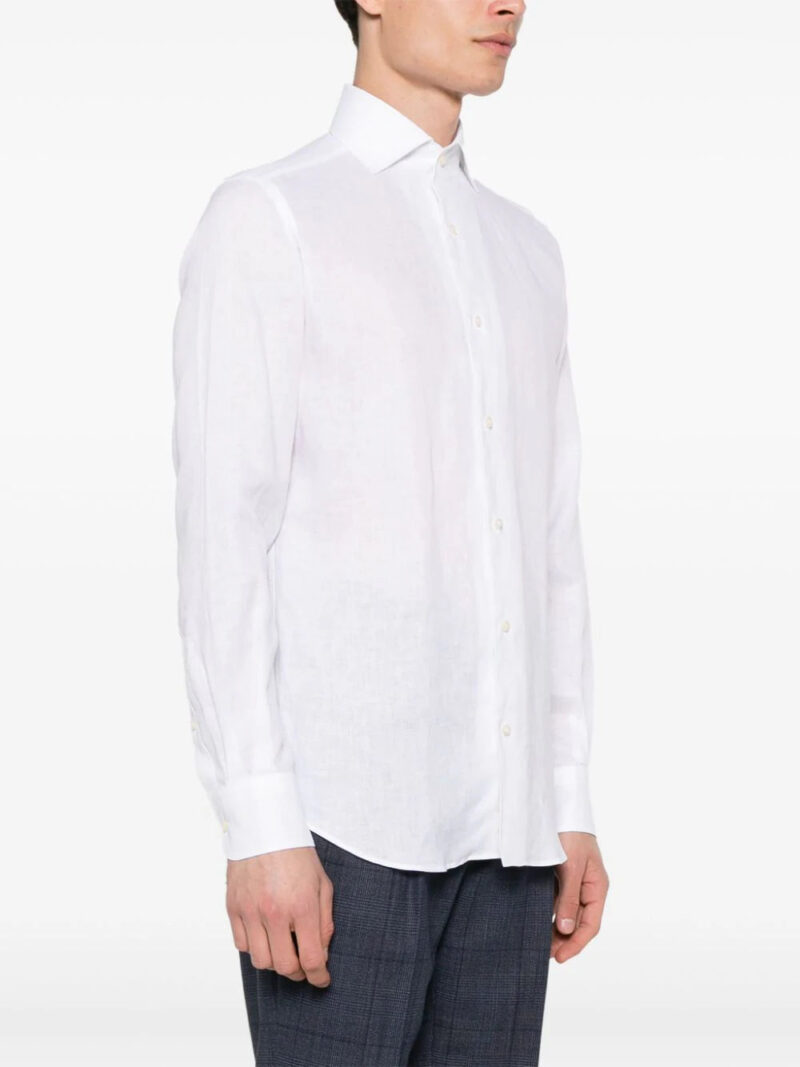 Boggi Milano  linen classic-collar shirt