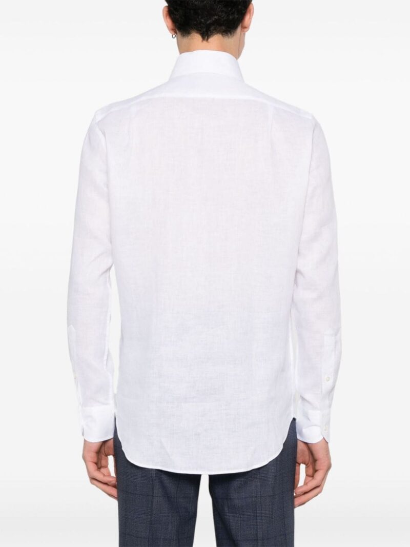 Boggi Milano  linen classic-collar shirt
