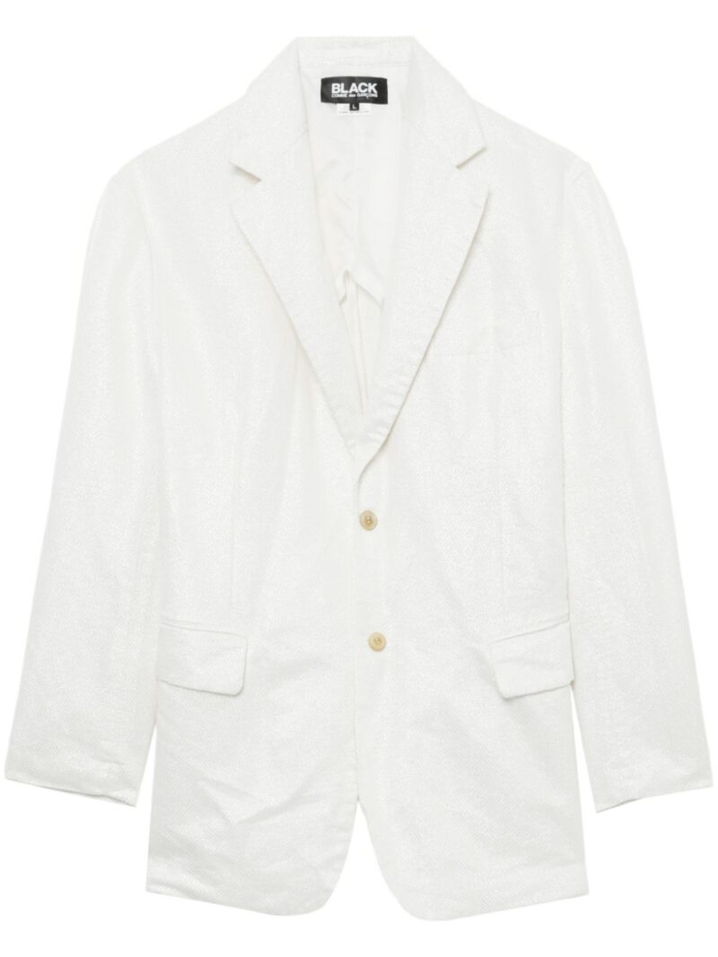 Black Comme Des Garçons  asymmetric single-breasted blazer