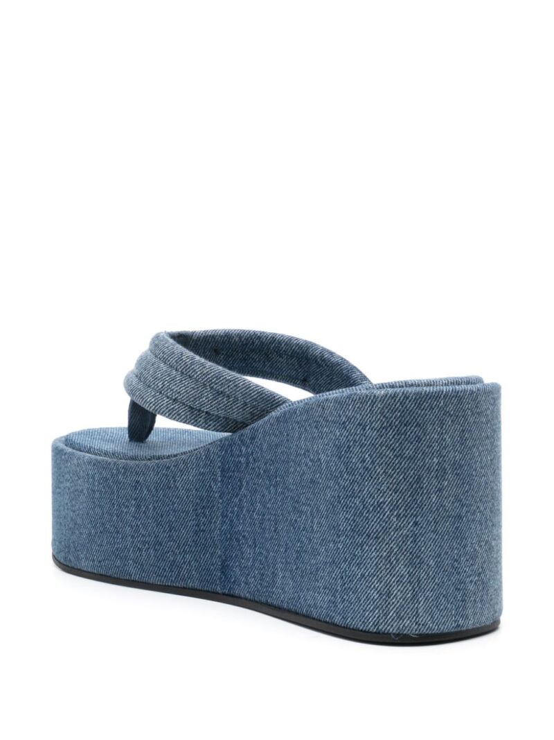 Coperni  100mm denim thong sandals