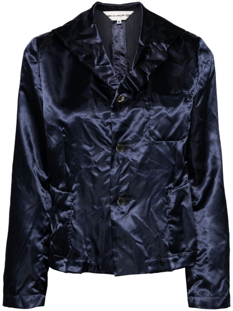 Comme Des Garçons Girl  crinkled satin blazer