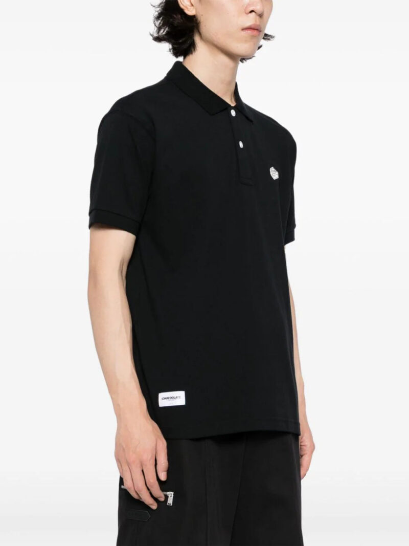 CHOCOOLATE  logo-embroidered cotton polo shirt