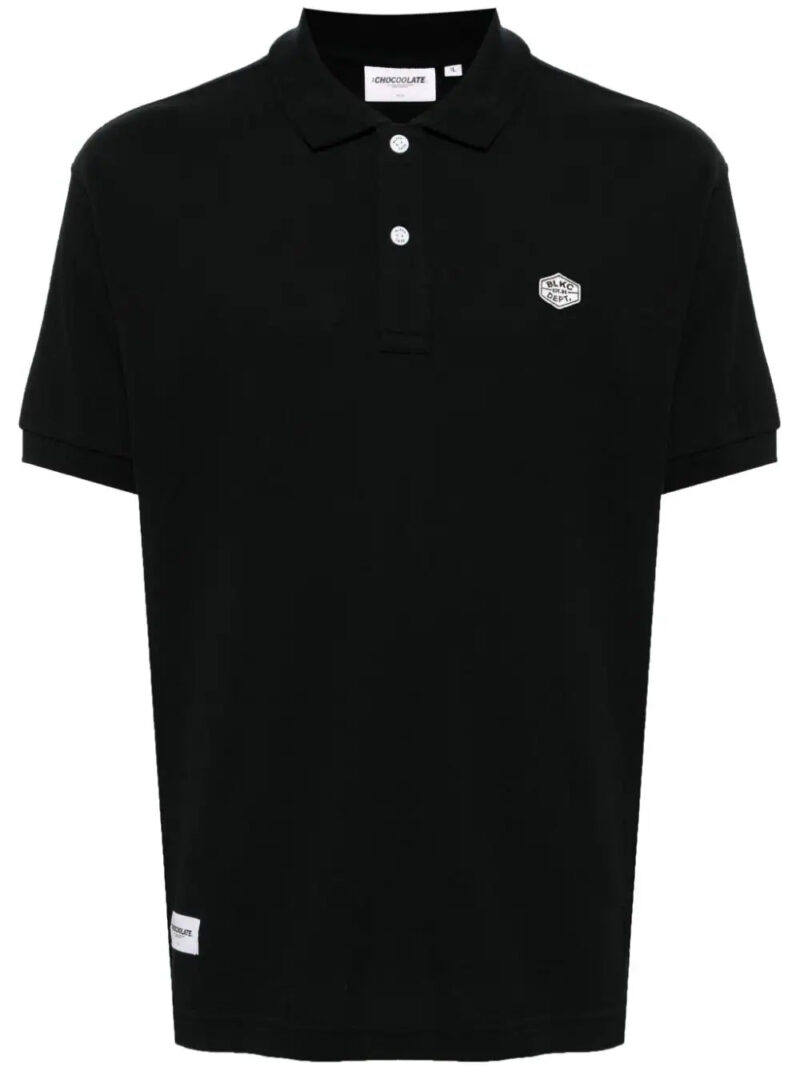 CHOCOOLATE  logo-embroidered cotton polo shirt
