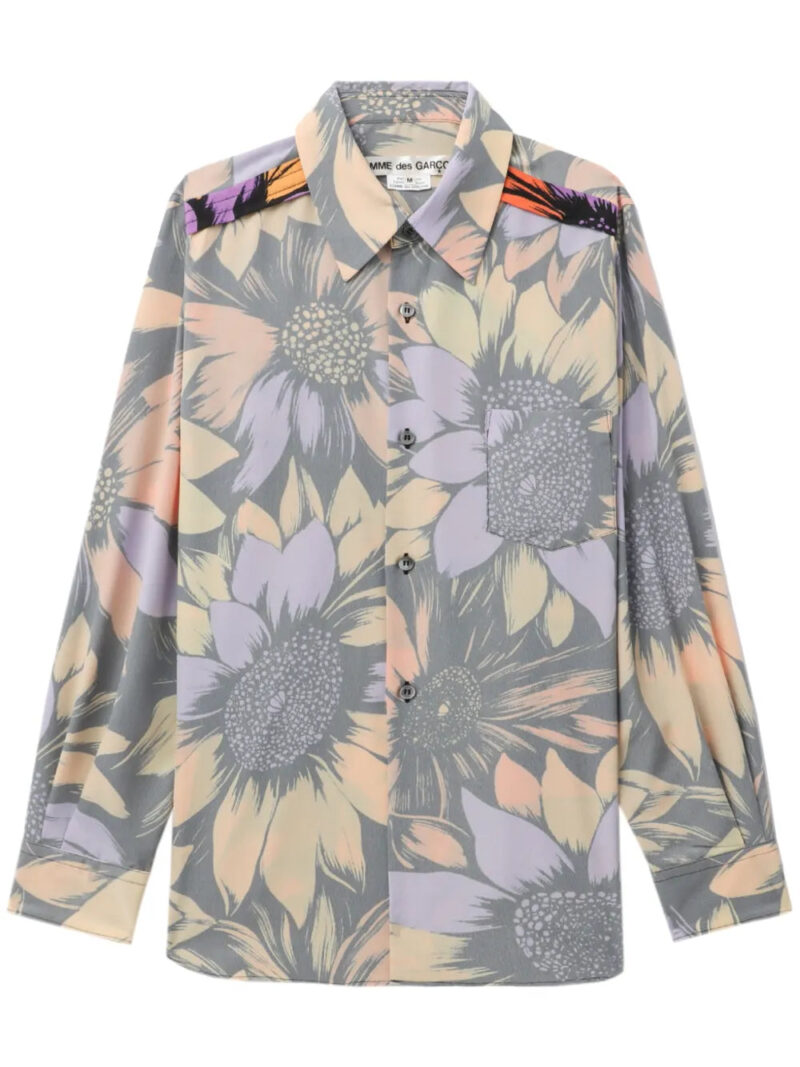 Comme Des Garçons  floral-print shirt