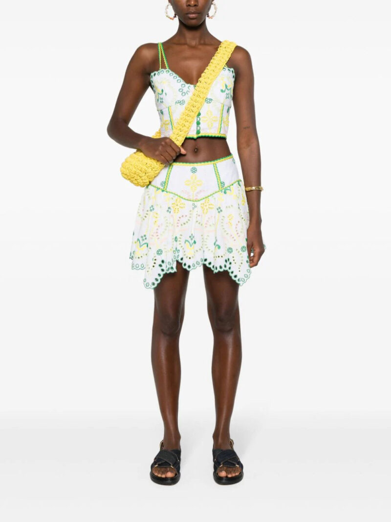 Charo Ruiz Ibiza Pauline broderie-anglaise mini skirt