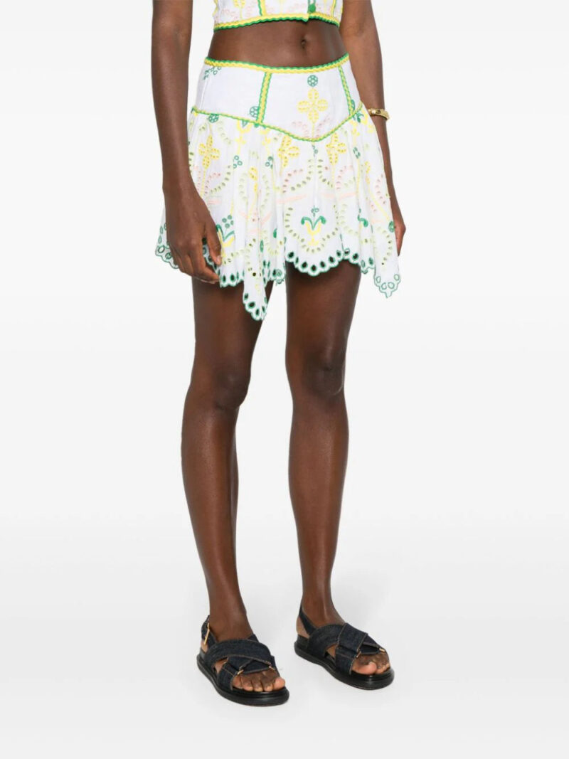 Charo Ruiz Ibiza Pauline broderie-anglaise mini skirt
