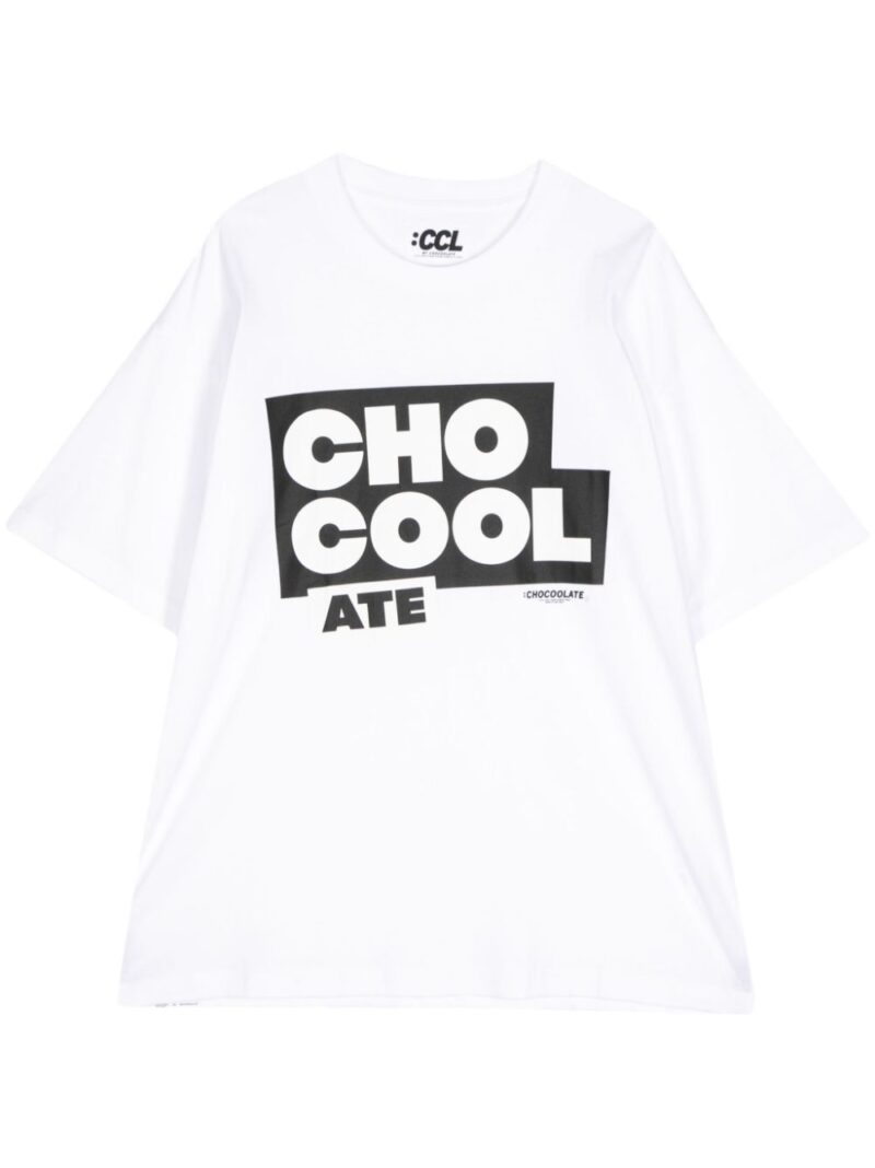 CHOCOOLATE  logo-print cotton T-shirt