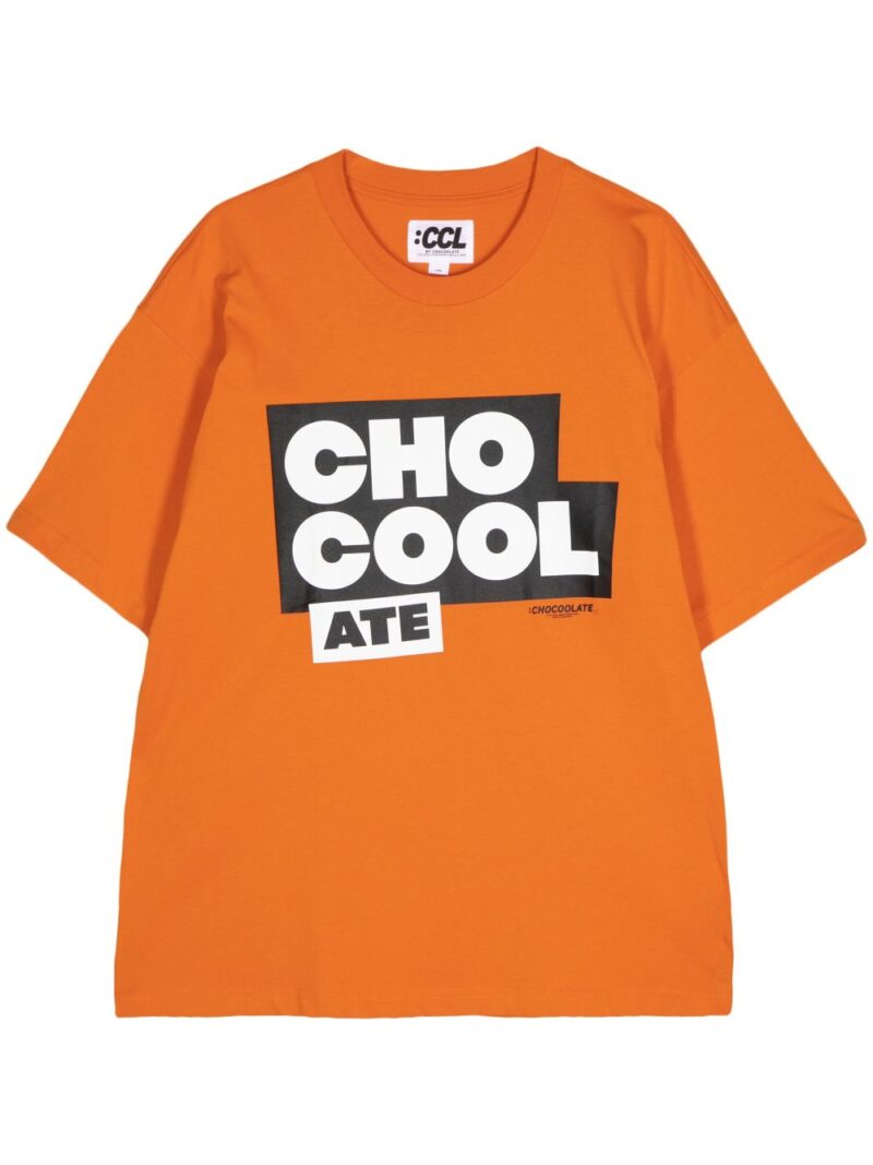 CHOCOOLATE  logo-print cotton T-shirt
