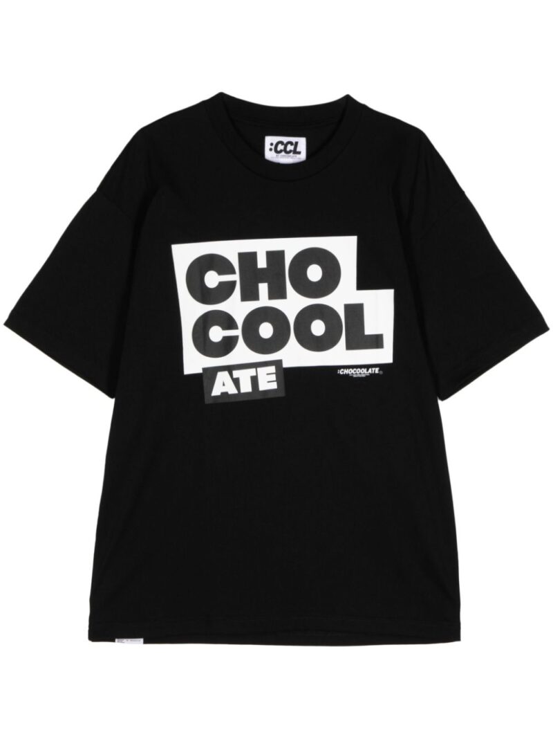CHOCOOLATE  logo-print cotton T-shirt