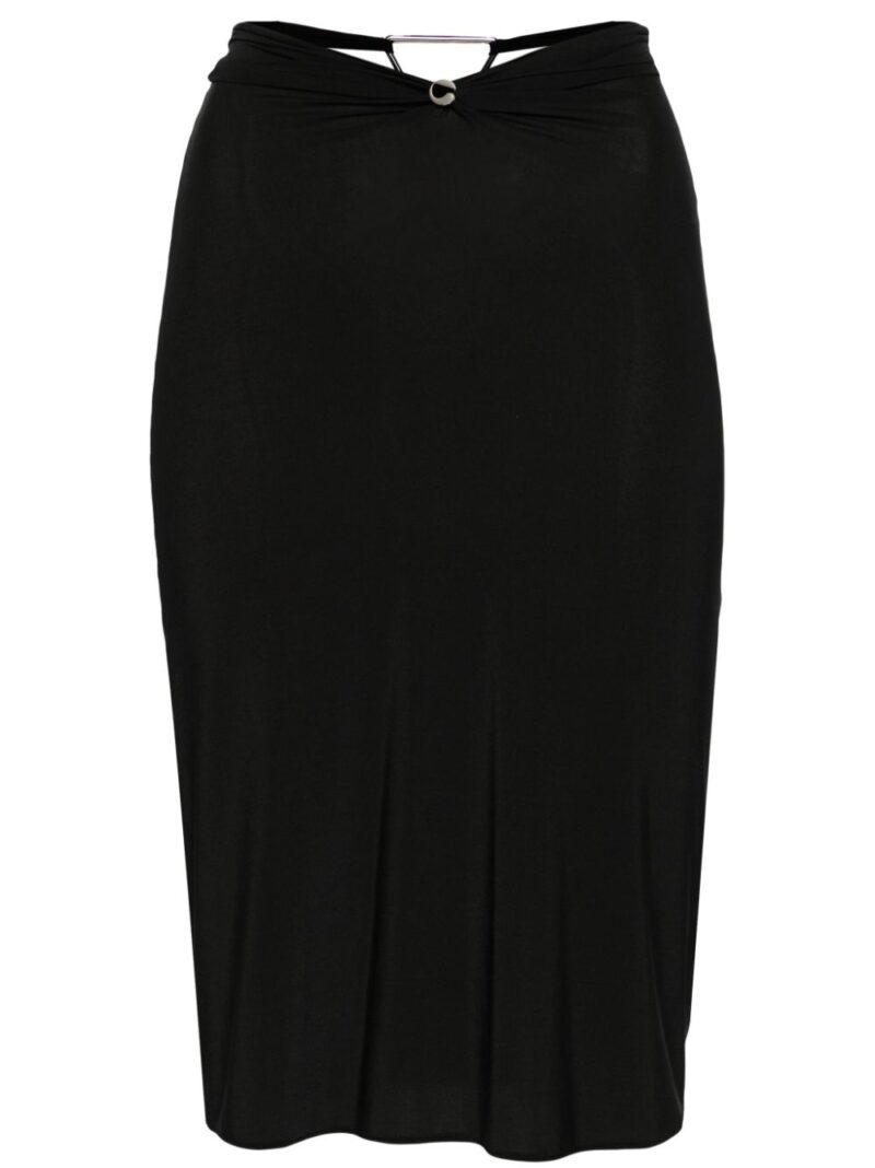 Coperni  Triangle-hardware midi skirt