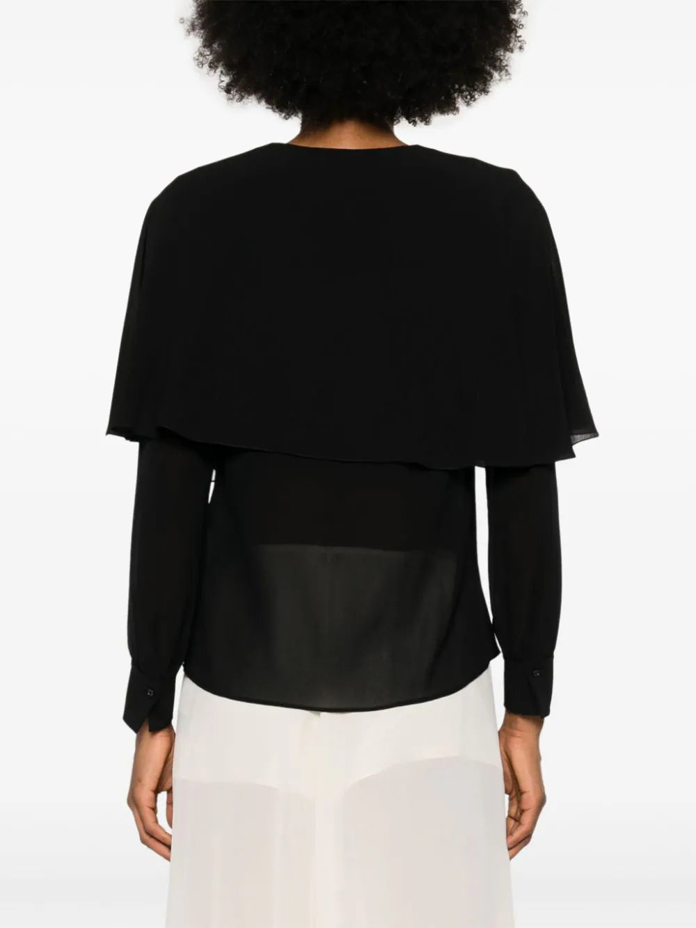 Chloé cape-attachment silk shirt - Image 4